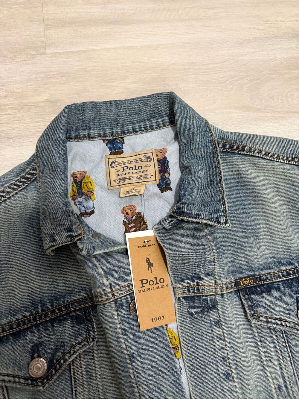 RALPH LAUREN BEAR DENIM JACKET NWT - Picture 3 of 6